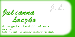 julianna laczko business card